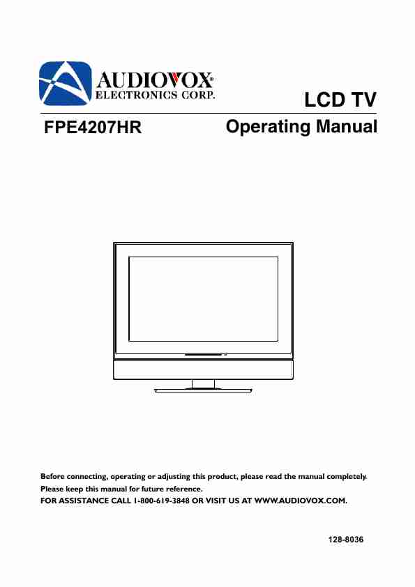 Audiovox Flat Panel Television FPE4207HR-page_pdf